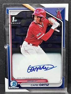 Bowman Capri Ortiz 1st Bowman Auto 2024 #CPA-CO ANGELS - Imagen 1 de 2