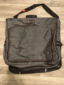 Adolfo Suit Garment Bag Burnt Gray Black Shoulder Strap Adjustable NICE - Picture 1 of 4