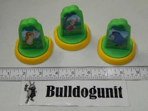 1997 Winne the Pooh 100 Acre Wood Game Piglet Owl & Eeyore Stamp Parts Only - Picture 1 of 2