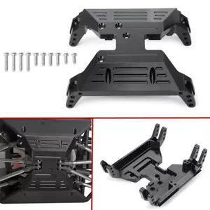 Schwarz CNC Legierung Chassis Skid Plate für SCX10 III AXI03004 Capra 1/10 RC Auto Teil - Bild 1 von 10