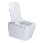 WinZo Open Box WZ5923 Small Square Wall Mounted Toilet for Modern Bathroom White