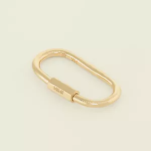 14K REAL Solid Gold Charm Enhancer Connector, Durable Chain Enhancer thick link - Picture 1 of 6