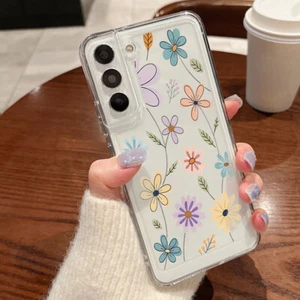 For Samsung A16 A15 A56 A55 S25 S24 Ultra S23 ShockProof Flower TPU Case Cover - Picture 1 of 18