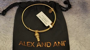 Alex and Ani Ice Cream Cone Charm Expandable Bracelet New Dust Bag - Picture 1 of 1