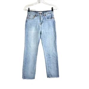 Levi's Girls High Rise Ankle Straight Jeans Size 23 Light Wash Blue Denim 23X23 - Picture 1 of 11