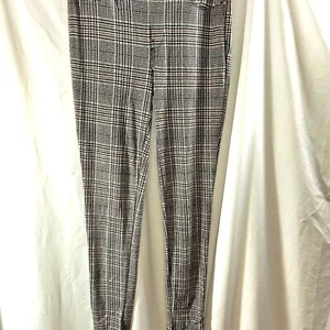 Seven 7 Plaid in Shades of Brown Leggings Womens Medium EUC - Picture 1 of 7