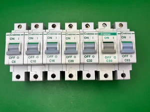 Crabtree Polestar MCB C6 6A C10 10A C16 16A C20 20A C32 32A C50 50A C63 63A - Picture 1 of 11