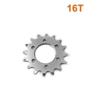 16 Teeth Steel Fixed Gear Sprocket for Bicycles with 44mm Brake Disc Mount - Picture 1 of 8