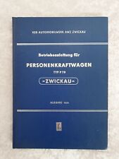 Betriebsanleitung für Personenkraftwagen TYP P 70, 1958, VEB AWZ Zwickau