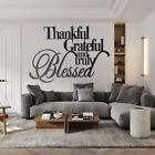 Black Rustic Thanksgiving Home Decor Metal Word Sign Art for Living Room Bedroom