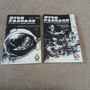 1982 FASA RPG MAGAZINES HIGH PASSAGE THE TRAVELLER ISSUES 2,3 UGC VTG HTF - Picture 1 of 16
