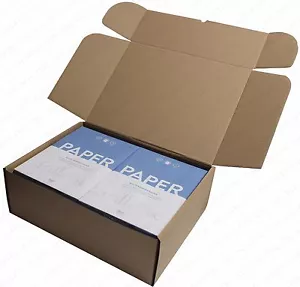 SHIPPING BOXES C5 A5 C4 A4 C3 A3 PACKAGING MOVING GIFT PARCEL BROWN CARDBOARD - Picture 1 of 15