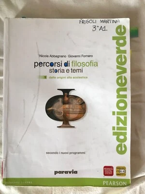 percorsi di filosofia ed.verde 1 filosofia,pedag.-manuali abbagnano/fornero 8839 - Immagine 1 di 2