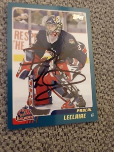 Pascal LeClaire Columbus Blue Jackets Topps 03-04 Autographed, card #31 with LOA - Picture 1 of 2