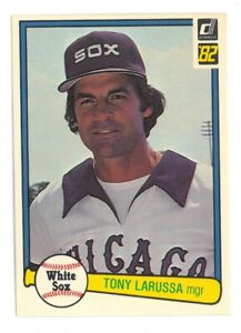 1982 Donruss Baseball #319 Tony LaRussa Chicago White Sox HOF Near Mint