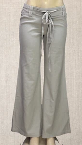 Papillon Women's Wide Leg Linen Pants Tan Size L - Picture 1 of 12
