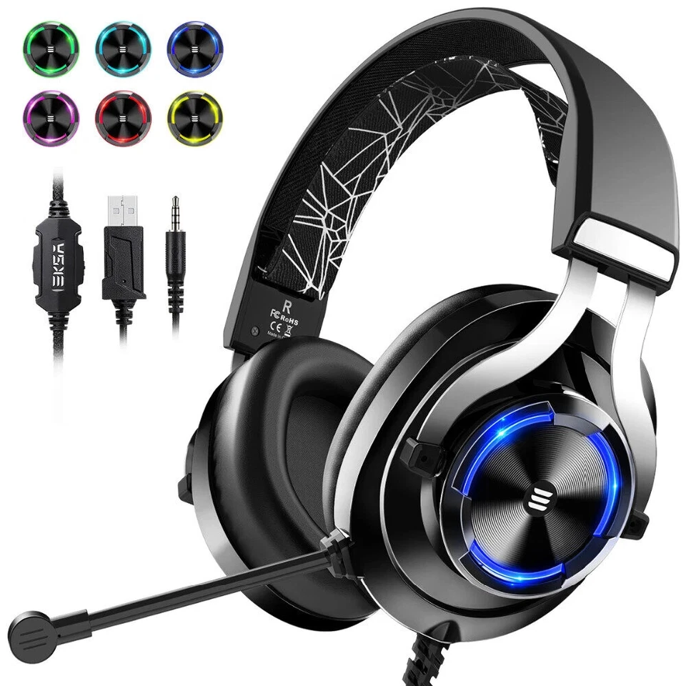 EKSA E3000 Gaming Headset with RGB light - Image 1 of 4