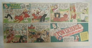 Power House Candy Bar Ad: Roger Wilco: Wild and Wooly West! 1940's Size 7.5 x 15 - Picture 1 of 6