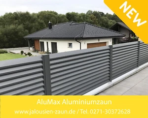 Jalousienzaun Alumax Sichtschutzzaun Gartenzaun Zaun Lamellenzaun Metallzaun - Bild 1 von 10