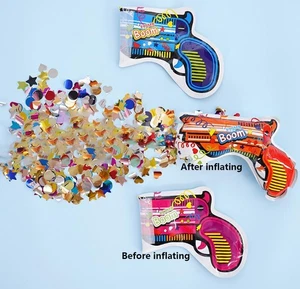 Confetti Cannon,Self-Inflating Confetti Poppers,Wedding and Birthday Party Po... - Picture 1 of 5