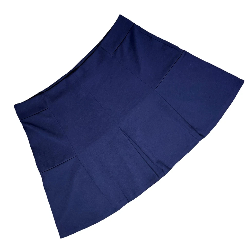 Женская вязаная мини-юбка Vineyard Vines темно-синяя понте опрятная плиссированная размер большой - Изображение 1 из 4