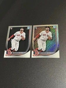 2025 Bowman Chrome Marcelo Mayer MOJO REFRACTOR RC & Base #39 Red Sox 👀⚾️🔥 - Picture 1 of 1