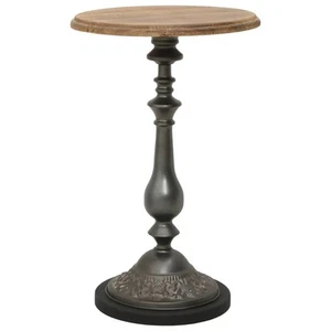 Solid Fir Wood End Table Round Side Bistro Table Telephone Stand Brown vidaXL - Picture 1 of 8