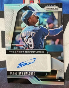 2025 Panini Prizm Baseball #PS-SW Sebastian Walcott Autograph Silver Prizm - Picture 1 of 2