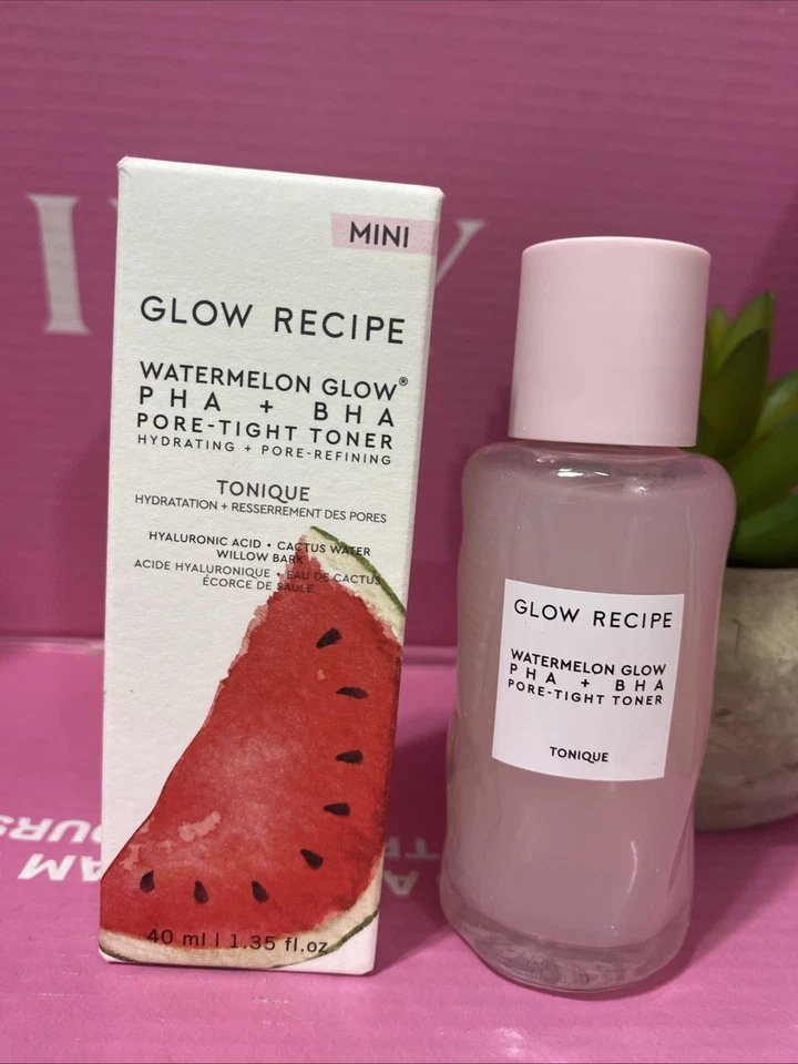 Mini toner apertado para poros Glow Recipe melancia brilho PHA + BHA 40 ml/1,35 oz - Imagem 1 de 3