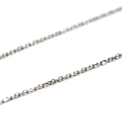 Collar de eslabones de cable de oro blanco de 14k de 16 pulgadas Foto 1 de 4