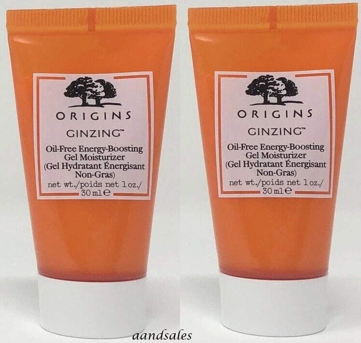 Lote de 2 New Origins Ginzing Gel Hidratante Potenciador de Energía Sin Aceite 1 oz cada uno Foto 1 de 1