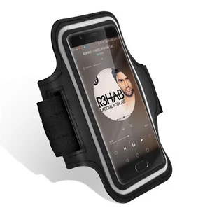 Brassard Sport Smartphone 5.2" Surface tactile Néoprène Lanière Scratch - Noir - Photo 1 sur 6