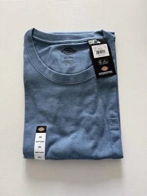 NUEVO CON ETIQUETAS Camiseta Dickies Para Hombres Peso Pesado Azul Manga Corta Bolsillo Camiseta Relajada 4XL Foto 1 de 4