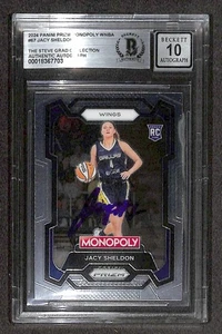 Jacy Sheldon 2024 Prizm Monopoly WNBA RC #67 BECKETT AUTO GRADE 10 - Picture 1 of 3