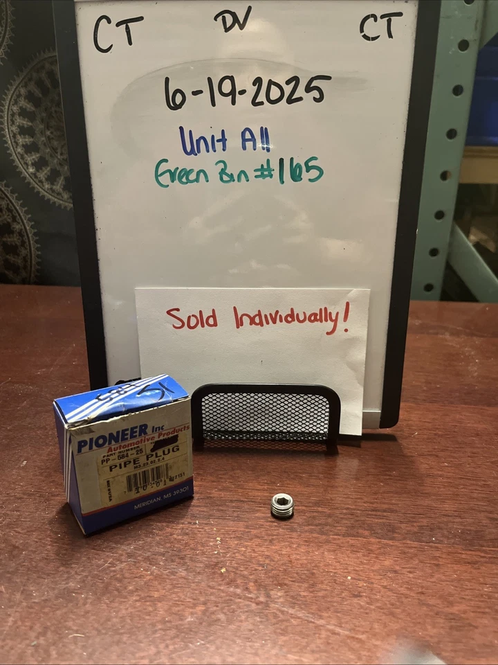 Plugue de tubulação PIONEER #PP-584-25 1/4 vendido individualmente - Imagem 1 de 1