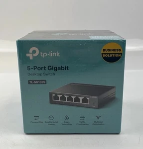 TP-LINK 5-Port Gigabit Easy Smart Switch - TL-SG105E - NEW - Picture 1 of 7