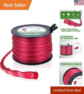 2,7 mm leichte rote Trimmerschnur - 3 Pfund Großpackung mit Schneidwerkzeug enthalten - Bild 1 von 10