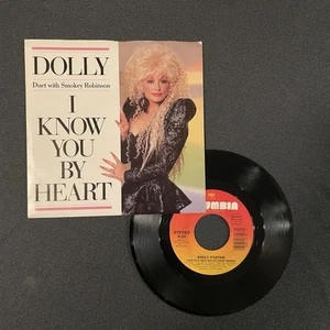DOLLY PARTON - I KNOW YOU BY HEART, COLUMBIA 36-07727, 45 RPM, W/ PS, NM ! - Picture 1 of 6