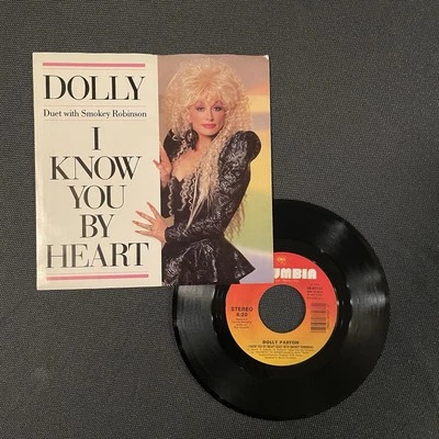 DOLLY PARTON - I KNOW YOU BY HEART, COLUMBIA 36-07727, 45 RPM, W/ PS, NM ! - Image 1 of 4
