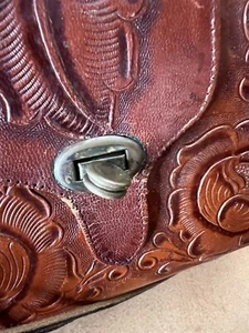 RARO DE COLECCIÓN Cartera de Cuero Tocada a Mano Años 40 Rango Artístico Western México Vaquero Boho Hippy - Imagen 1 de 15