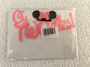 Minnie Mouse Inspired Cake Topper " OH TWO-dles! " Pink Glitter ( New / Sealed ) - Picture 1 of 12