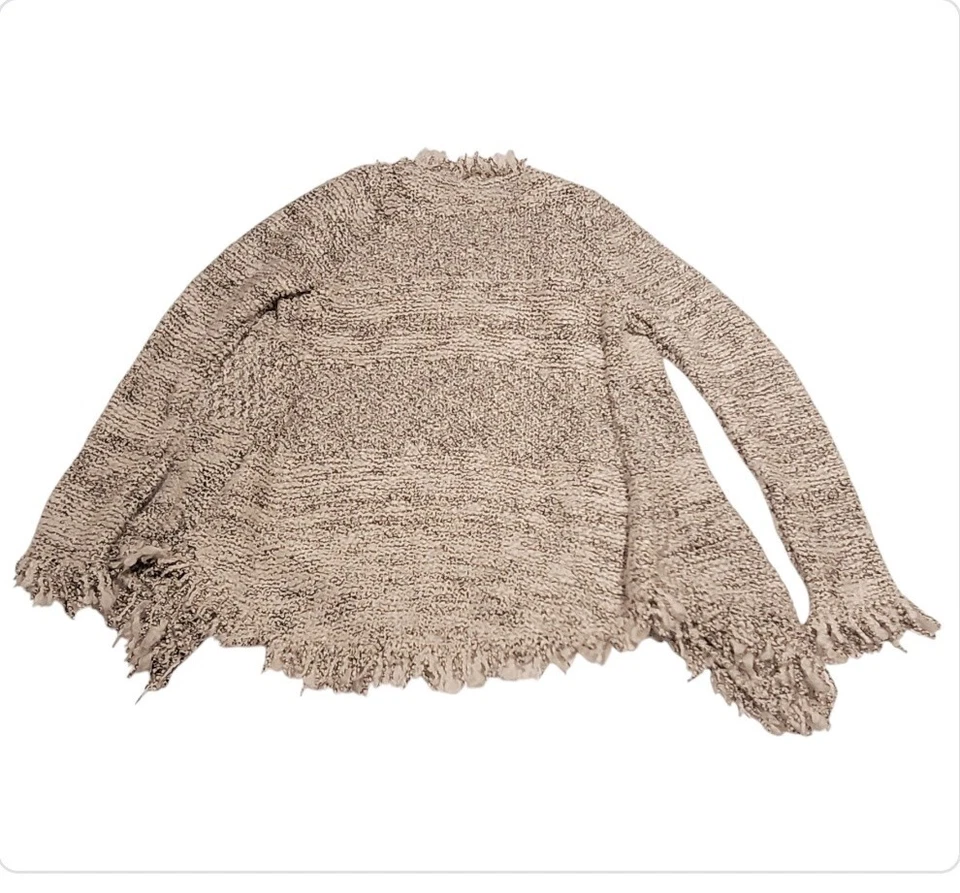 Zaraknit Grey Cardigan Open Front Sweater Size M - Image 1 of 3