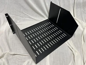 Universal 5U Server Rack Shelf 14 3/4” Depth Vented Rack Mount Shelf - Picture 1 of 3