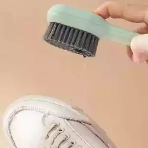 Multi Function Soft Hair Shoe Brush With Built in Soap Dispenser - Picture 1 of 5