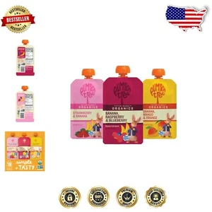 18 Pack of Peter Rabbit 4 oz. Organic Fruit Pouches - Perfect for Kids 6 + - Picture 1 of 10