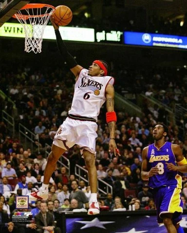 Allen Iverson BLEW BY KOBE (2002) Philadelphia 76ers Premium NBA POSTER Print Cover