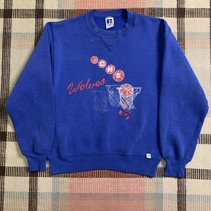 VTG High School Basketball V Sweatshirt Size S Russell Athletic USA!!! - Picture 1 of 11