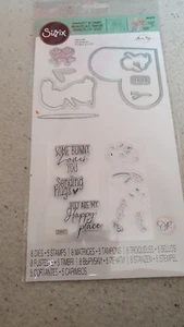 Sizzix Framelits with Stamps Set - 665653 Bunny Love (8 Dies, 5 Stamps)   - Picture 1 of 2