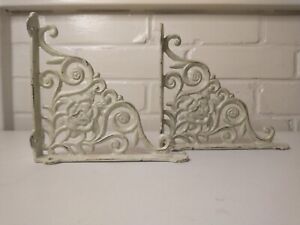 Vintage Cast Iron Shelf Brackets Corbels Victorian Wall Art Support Flowers 