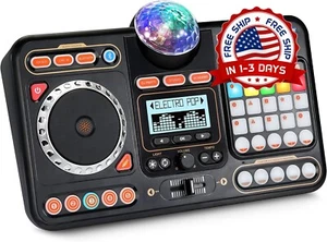 Mixer Para DJ Con Tarjeta De Sonido Espectaculo De Luces Integradas Para Fiestas - Picture 1 of 8